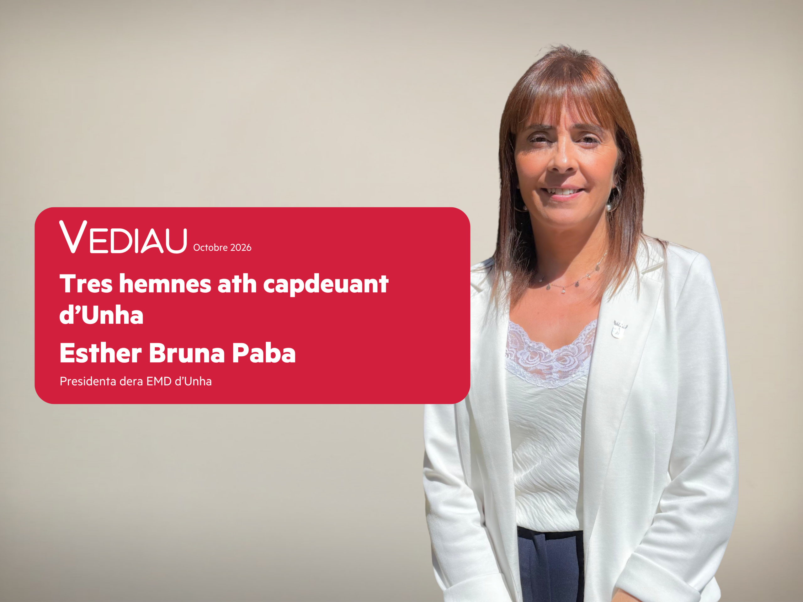 Tres hemnes ath capdeuant d’Unha